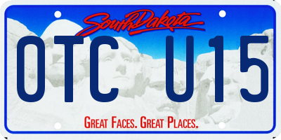 SD license plate 0TCU15