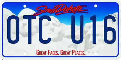 SD license plate 0TCU16