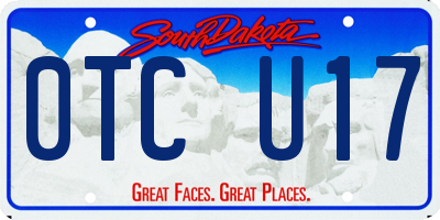 SD license plate 0TCU17