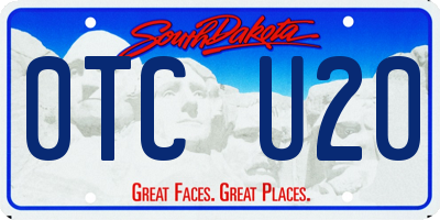 SD license plate 0TCU20