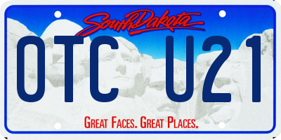 SD license plate 0TCU21