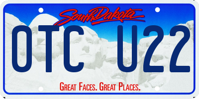SD license plate 0TCU22