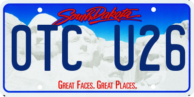 SD license plate 0TCU26