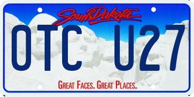 SD license plate 0TCU27