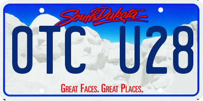 SD license plate 0TCU28