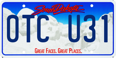 SD license plate 0TCU31
