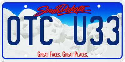 SD license plate 0TCU33