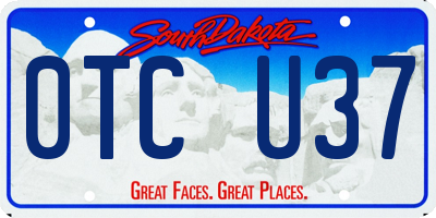 SD license plate 0TCU37