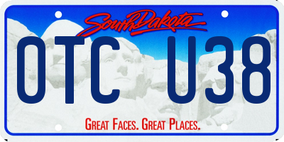 SD license plate 0TCU38