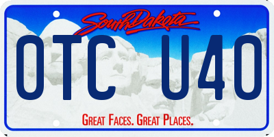SD license plate 0TCU40