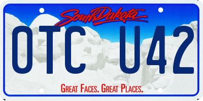 SD license plate 0TCU42
