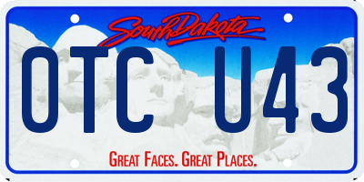 SD license plate 0TCU43