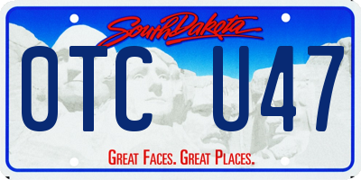 SD license plate 0TCU47
