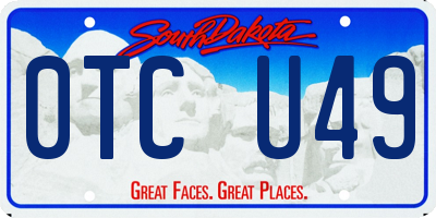 SD license plate 0TCU49
