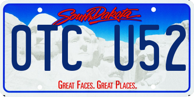 SD license plate 0TCU52