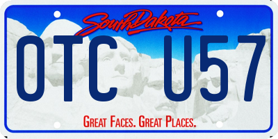 SD license plate 0TCU57