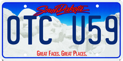 SD license plate 0TCU59