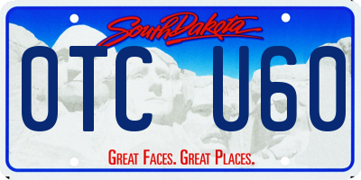 SD license plate 0TCU60