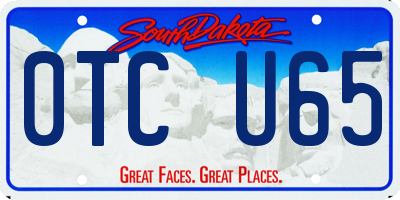 SD license plate 0TCU65