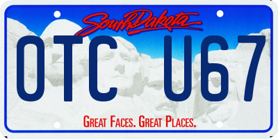 SD license plate 0TCU67