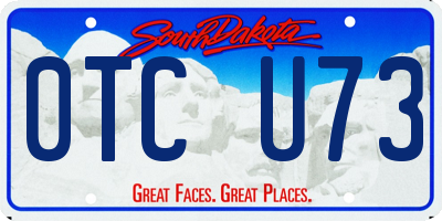 SD license plate 0TCU73
