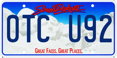 SD license plate 0TCU92