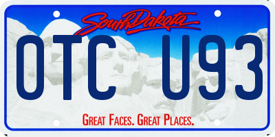 SD license plate 0TCU93