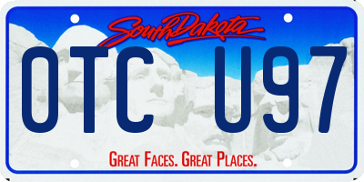 SD license plate 0TCU97