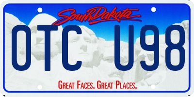 SD license plate 0TCU98
