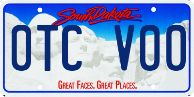 SD license plate 0TCV00