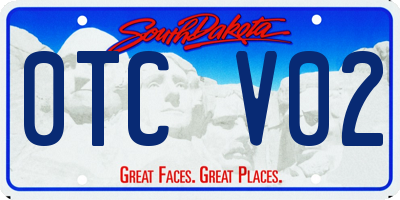 SD license plate 0TCV02