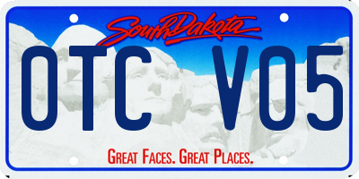 SD license plate 0TCV05