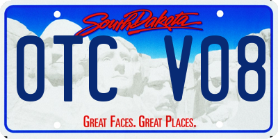 SD license plate 0TCV08