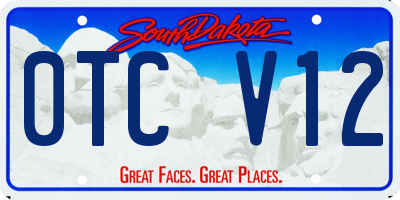 SD license plate 0TCV12