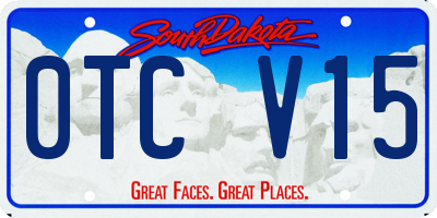 SD license plate 0TCV15