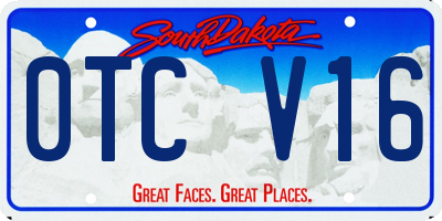 SD license plate 0TCV16