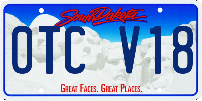 SD license plate 0TCV18