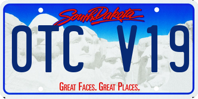 SD license plate 0TCV19