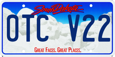 SD license plate 0TCV22
