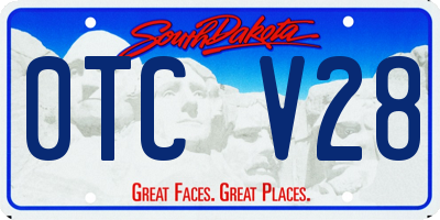 SD license plate 0TCV28