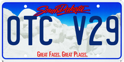 SD license plate 0TCV29