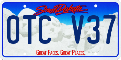 SD license plate 0TCV37