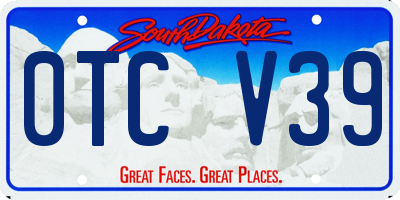 SD license plate 0TCV39