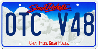SD license plate 0TCV48