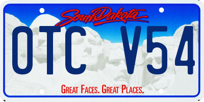 SD license plate 0TCV54