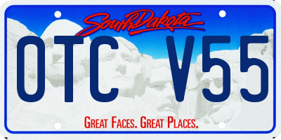 SD license plate 0TCV55