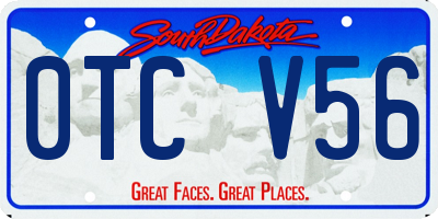 SD license plate 0TCV56