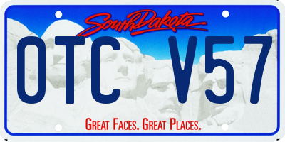 SD license plate 0TCV57