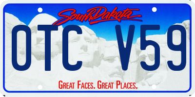 SD license plate 0TCV59