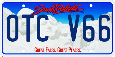 SD license plate 0TCV66